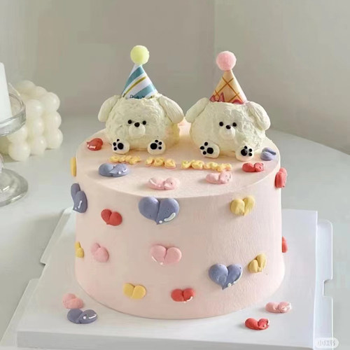 立体蛋糕定制女生动物奶油生日蛋糕同城配送上海苏州厦门昆山吴江