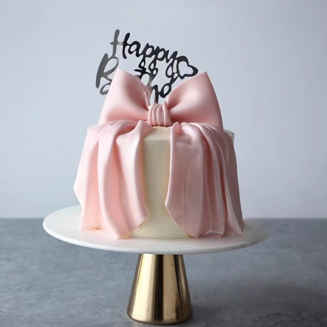 网红创意蝴蝶结女士动物奶油生日生日/节日蛋糕