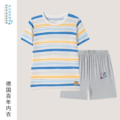 舒雅男童莫代尔夏日海洋家居套装