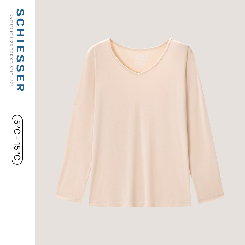 舒雅奥莱女士3A抗菌保暖内衣上衣