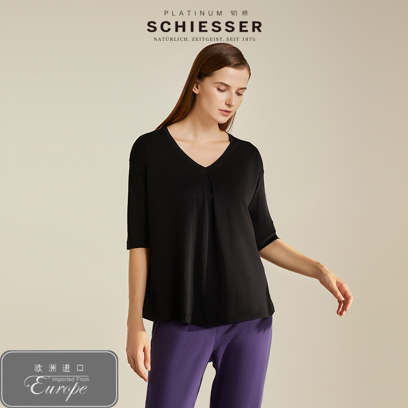 舒雅奥莱铂雅欧洲进口舒美棉短袖