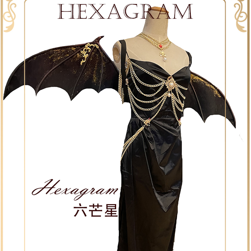 Hexagram六芒星恶魔血族蝙蝠翅膀
