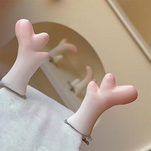 3d打印可爱粉嫩年兽cos龙角鹿角兽角六芒星lolita原创发夹头饰