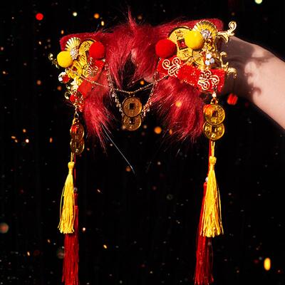 发光发箍六芒星中国风发夹手作