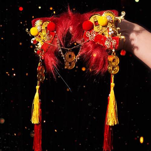 发光发箍六芒星中国风发夹手作