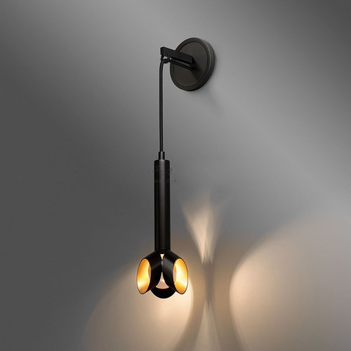 CANTENAC 别墅意式创意铁艺壁灯黑色法式设计师展厅SCONCE过道灯