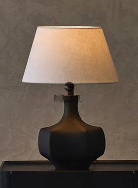 复刻美式台灯 Barril工业黑色简约哑光风灯书房卧室 样板房别墅灯