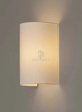 复刻日式简约灯过弧形壁灯现代SINGULAR亚麻布网红道小红书半壁灯