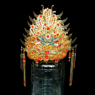 原创寺庙大神像凤冠大佛像头冠马祖发冠泰山奶奶黑山老太头饰王母