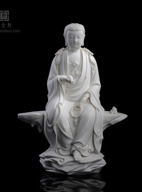 陶瓷禅意风会所酒柜供奉观音佛像