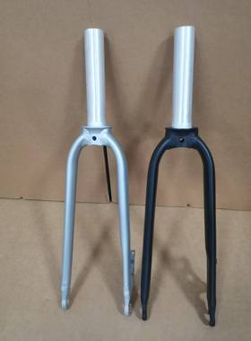 20寸折叠自行车铝合金前叉碟刹轮圈406/451内牙M23竖管长135mm