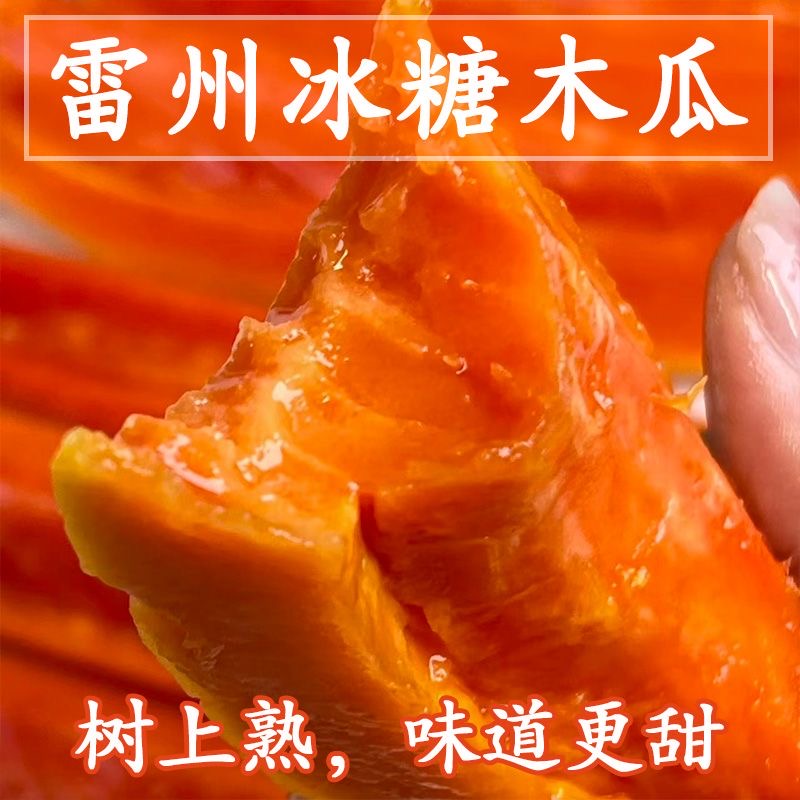 树上熟冰糖心木瓜老树牛奶红心