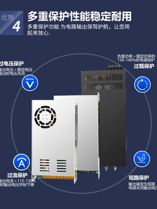 N大功率开关电源模块500W1000W2000W3000W4000W220转12V24