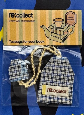 Re:collect 「teabags」茶包造型手工手织土布书签 文创创意礼物