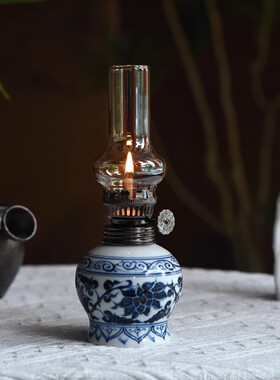 手工高颜值陶瓷青花茶室怀旧老式