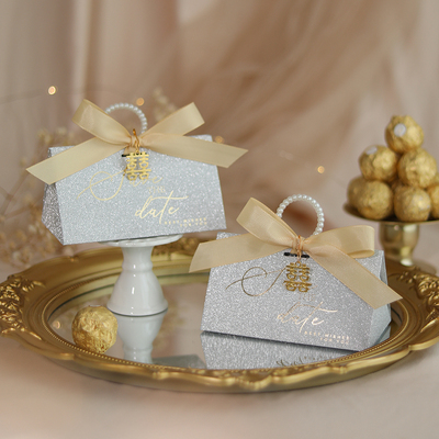 创意婚礼伴手礼糖盒结婚喜糖盒子高级感糖果礼盒包装盒喜糖袋空盒