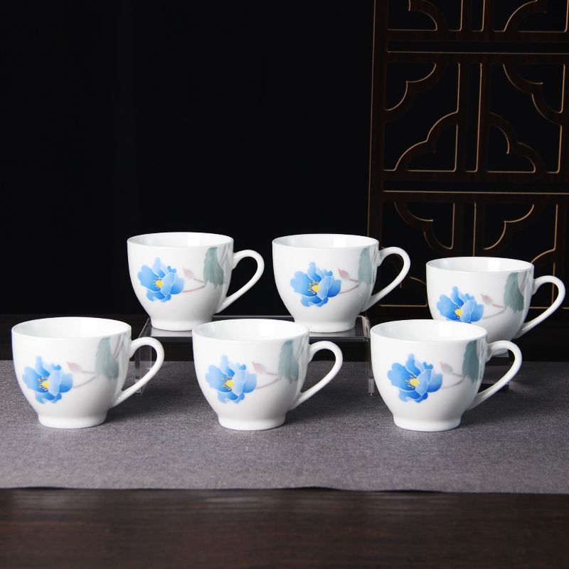茶具套装2024新款中式待客陶瓷泡茶家用生日新婚乔迁礼物茶杯水杯