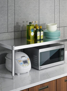 厨房单一层置物架30宽35/40厘米50公分45x60长家用桌面调料放锅架