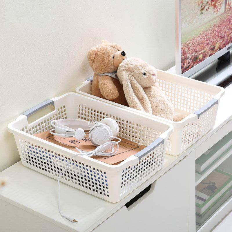 加厚收纳筐可手提收纳框厨房洗菜零食杂物收纳盒桌面水果蔬菜篮子,收纳整理,收纳筐,淘宝优惠券,粉丝福利购,淘宝优惠卷