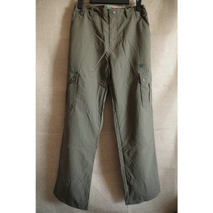 春秋冬两层加衬男女休闲裤户外旅行徒步多袋情侣款宽松欧陆风长裤