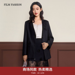 【商场同款】一电影一时装2026早春新款西装外套职业通勤纯色女士