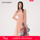 春秋新中式 一电影一时装 改良立领连衣裙女士鱼尾裙子 尖货直降