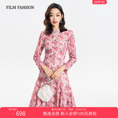 新中式 新款 旗袍连衣裙女士短裙显瘦裙子气质休闲 春季 一电影一时装