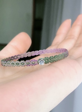 手工编织可加金饰穿珠手绳