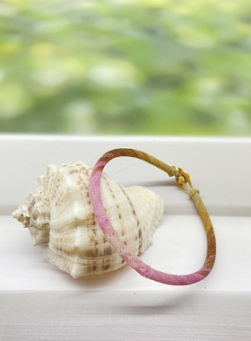 手工编织蜡线回纹轮回手镯手链女款小众设计感高级轻奢精致礼物