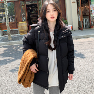 2026中戏羽绒服女短款韩版小个子百搭加厚亮世秋学生面包服平湖