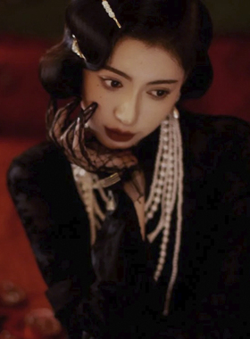 搭配旗袍珍珠项链新款配饰品夏季中长款项饰多层叠戴毛衣链女1924