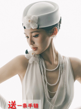 多层珍珠项链配礼服颈链女士拍照饰品五层叠戴款锁骨链中长款664