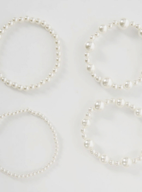 新款仿珍珠手链多圈双层女款