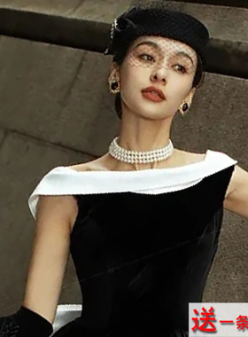 三层珍珠项链女款复古经典