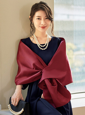 新娘小披肩夏季婚礼斗蓬结婚披风婚纱围巾伴娘旗袍外搭女士88013