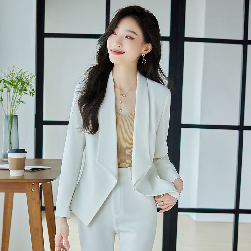 短款小外套女士开衫披肩小西装气质长袖外搭春秋季小西服上衣8637