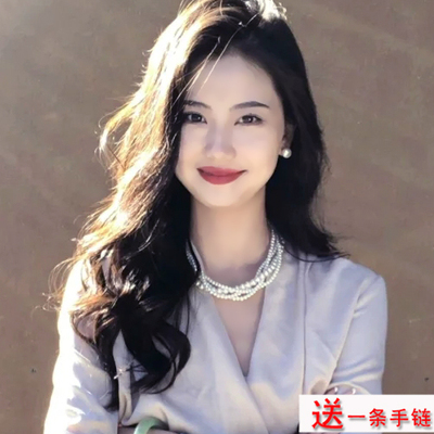 多层珍珠项链串珠颈链子短款女士复古锁骨链毛衣链配饰品项圈1462