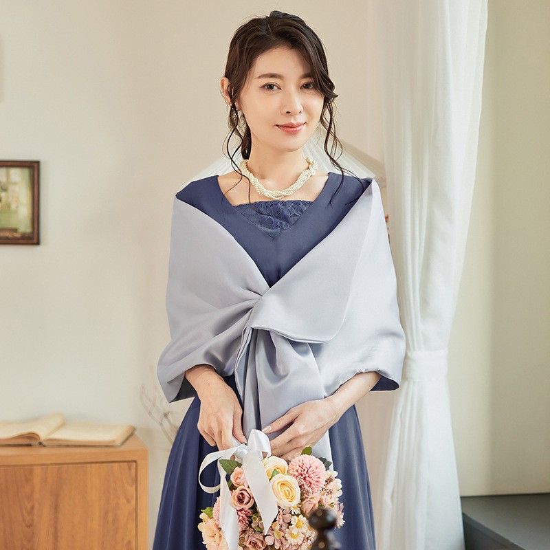 新娘披肩敬酒服坎肩缎女士伴娘