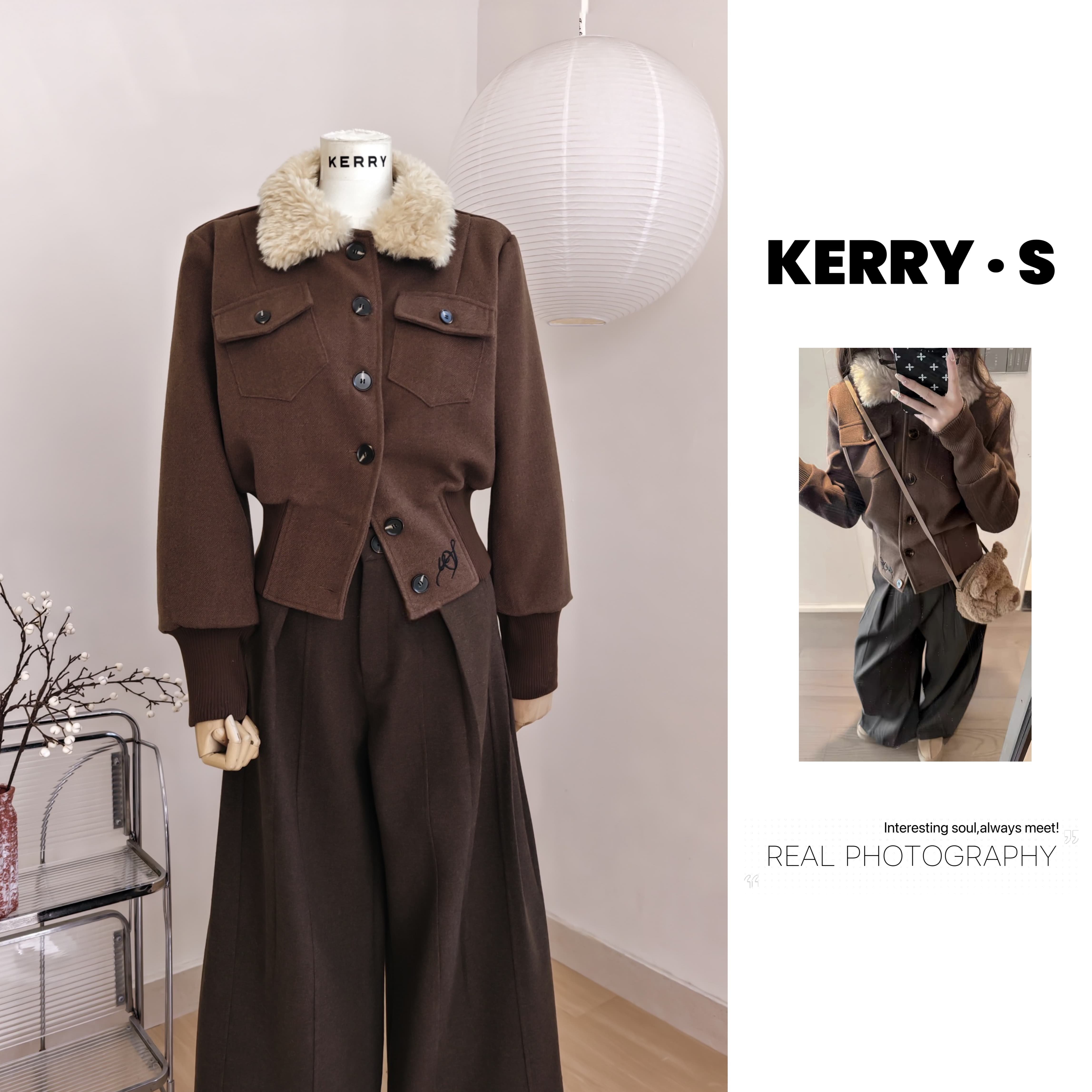 法式咖色短款毛呢外套女冬季棉服+阔腿裤两件套装美拉德韩系穿搭,女装/女士精品,时尚套装,淘宝优惠券,粉丝福利购,淘宝优惠卷