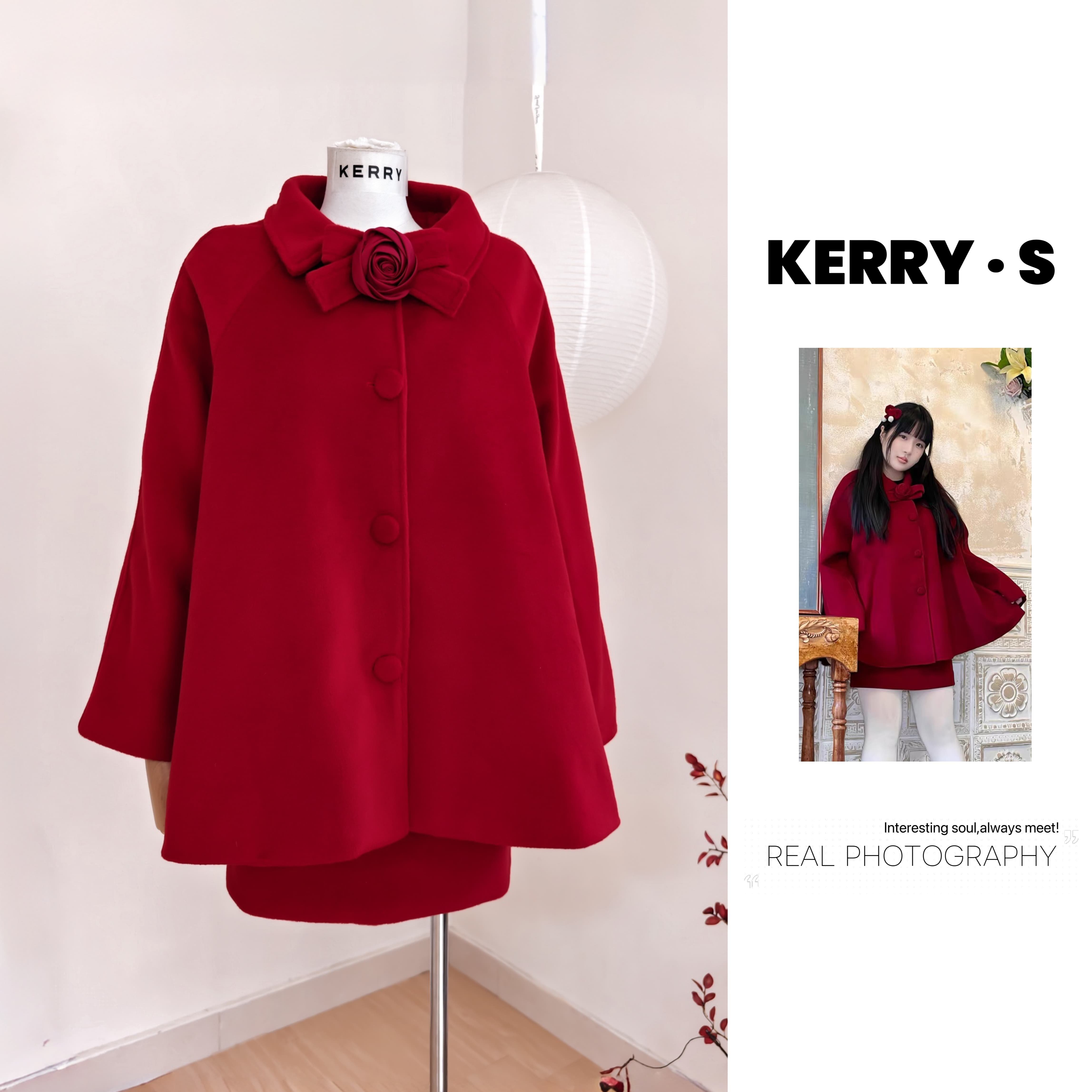 小个子斗篷大衣新年圣诞套装