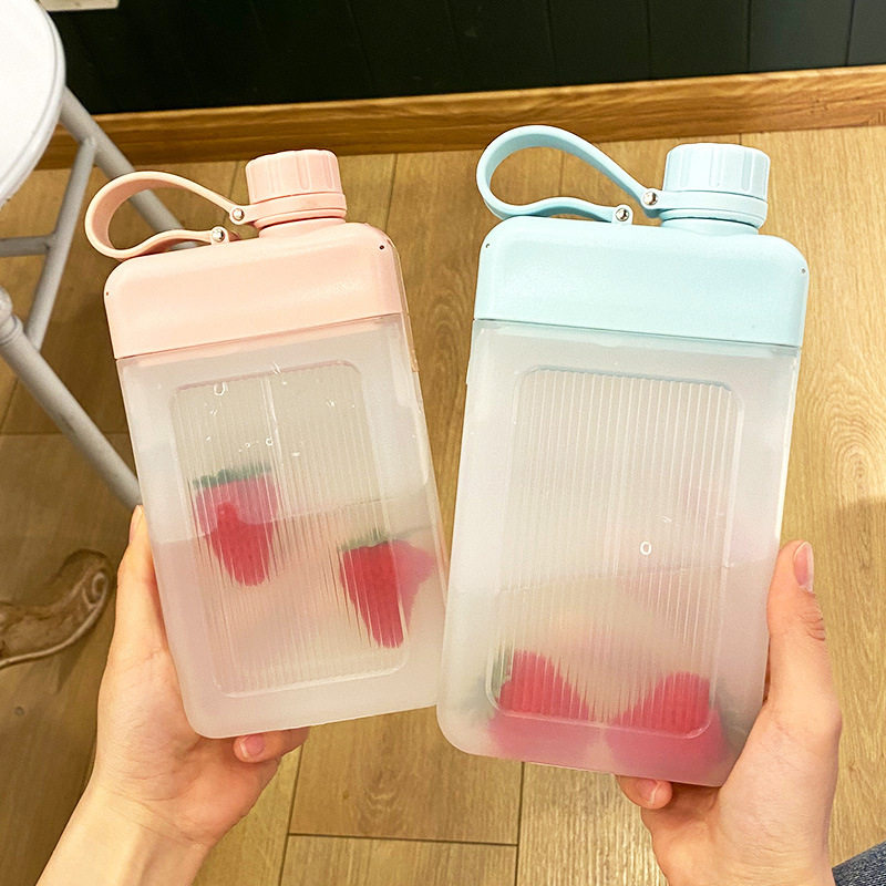 水杯扁平便携方形户外旅