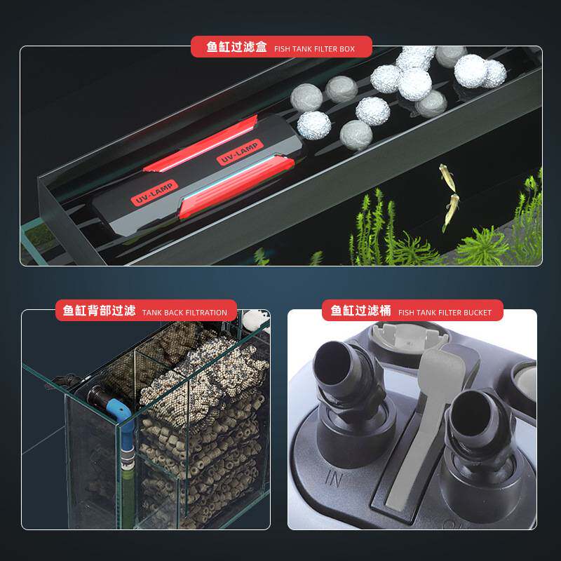 uv鱼缸水族杀菌灯生活水陆两用灭菌灯欧美英规新品拆卸式背光uv灯