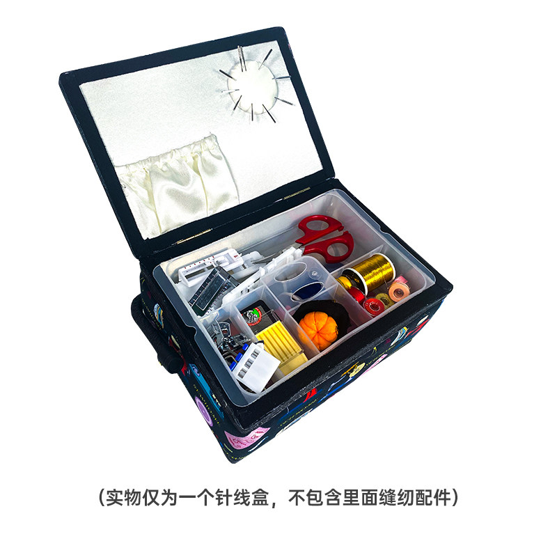 SEWHOME手工工具盒缝纫布艺收纳 便携式大容量针线框