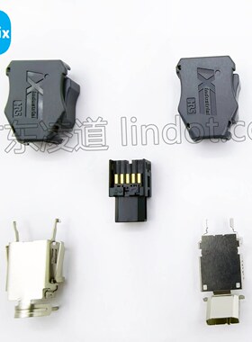 工业以太网线插头IX-S-1FL2广濑HRS焊接连接器适配6FX2003-0DE61