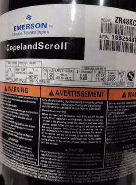 -R48K3E-PFJ-523 ZR48KC-TFD52Z2 ZR49-KC谷轮ETFD-522全新谷轮压