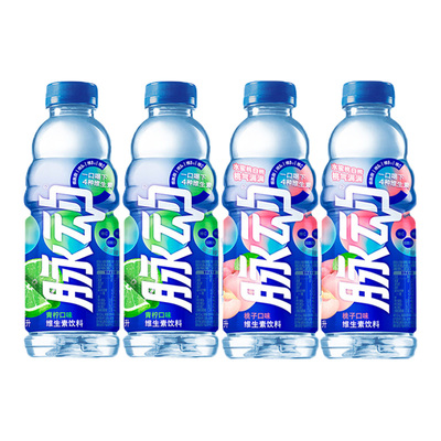 脉动维生素功能饮料维C青柠口味600ml*4瓶水蜜桃补水解渴