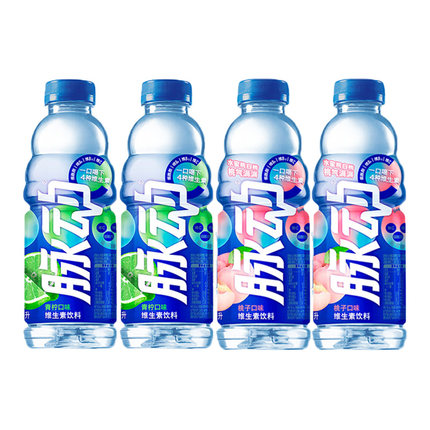 脉动维生素功能饮料维C青柠口味600ml*4瓶水蜜桃补水解渴