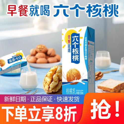 六个核桃早餐核桃乳250ml*20盒