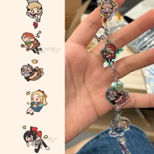 【寄售｜现货】蒸蒸x橘咪|迷宫饭同人莱欧斯小队彩窗串串香挂件