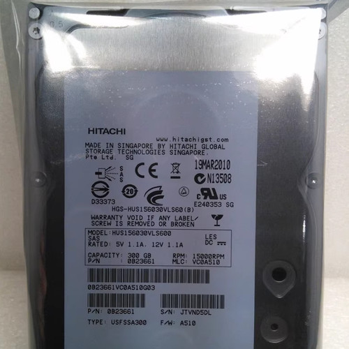 HGST/日立 HUS156030VLS600 300G 15K SAS 3.5寸 6GB 服务器硬盘